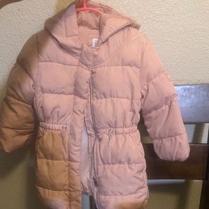 Gap pink puffer coat